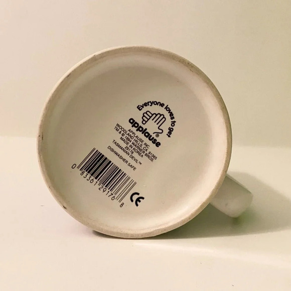 Vintage  1994 Tasmanian Devil Applause Mug Looney Tunes Coffee Cup - Picture 8 of 10